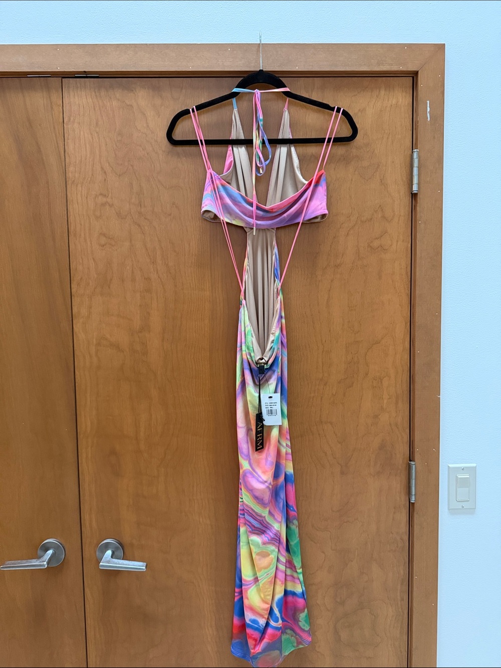 AFRM Abstract Multi Marble Dress - Picture 6 of 6